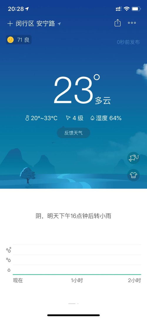 几点几分下雨?这款无广告精准天气预报App,让时间精确到分钟 几点几分下雨?这款无广告精准天气预报App,让时间精确到分钟